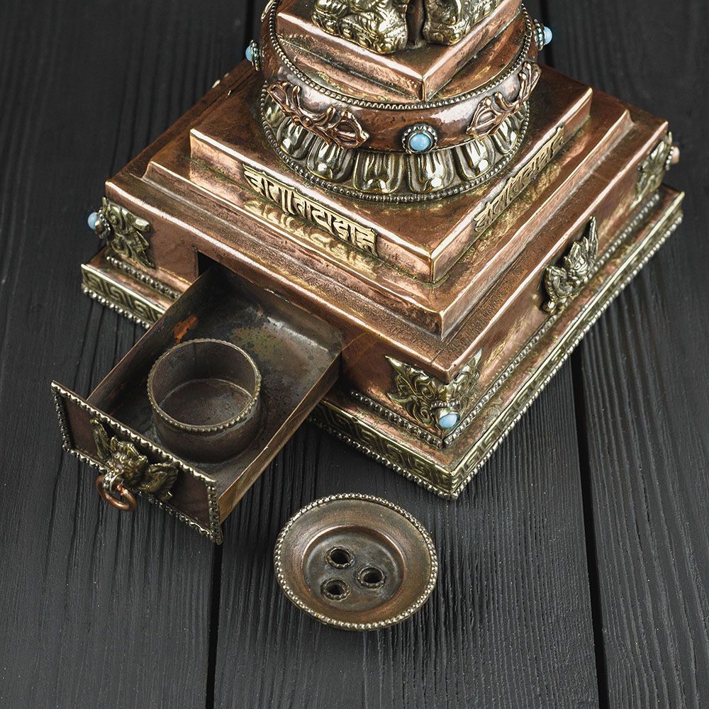 Buddhist Stupa Incense Holder